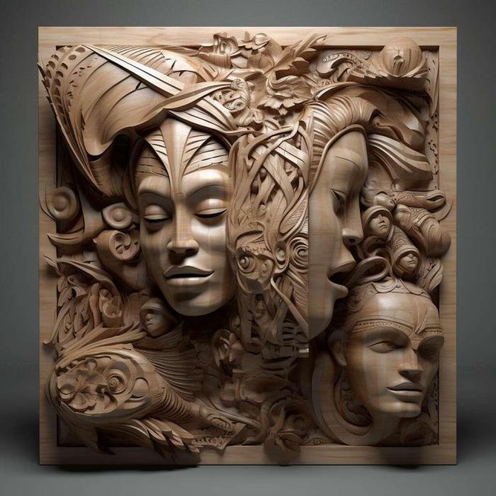 نموذج ثلاثي الأبعاد لآلة CNC 3D Art 